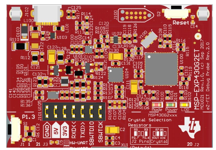 Location Circuit - Texas Instruments MSP-EXP430G2ET Development Kit