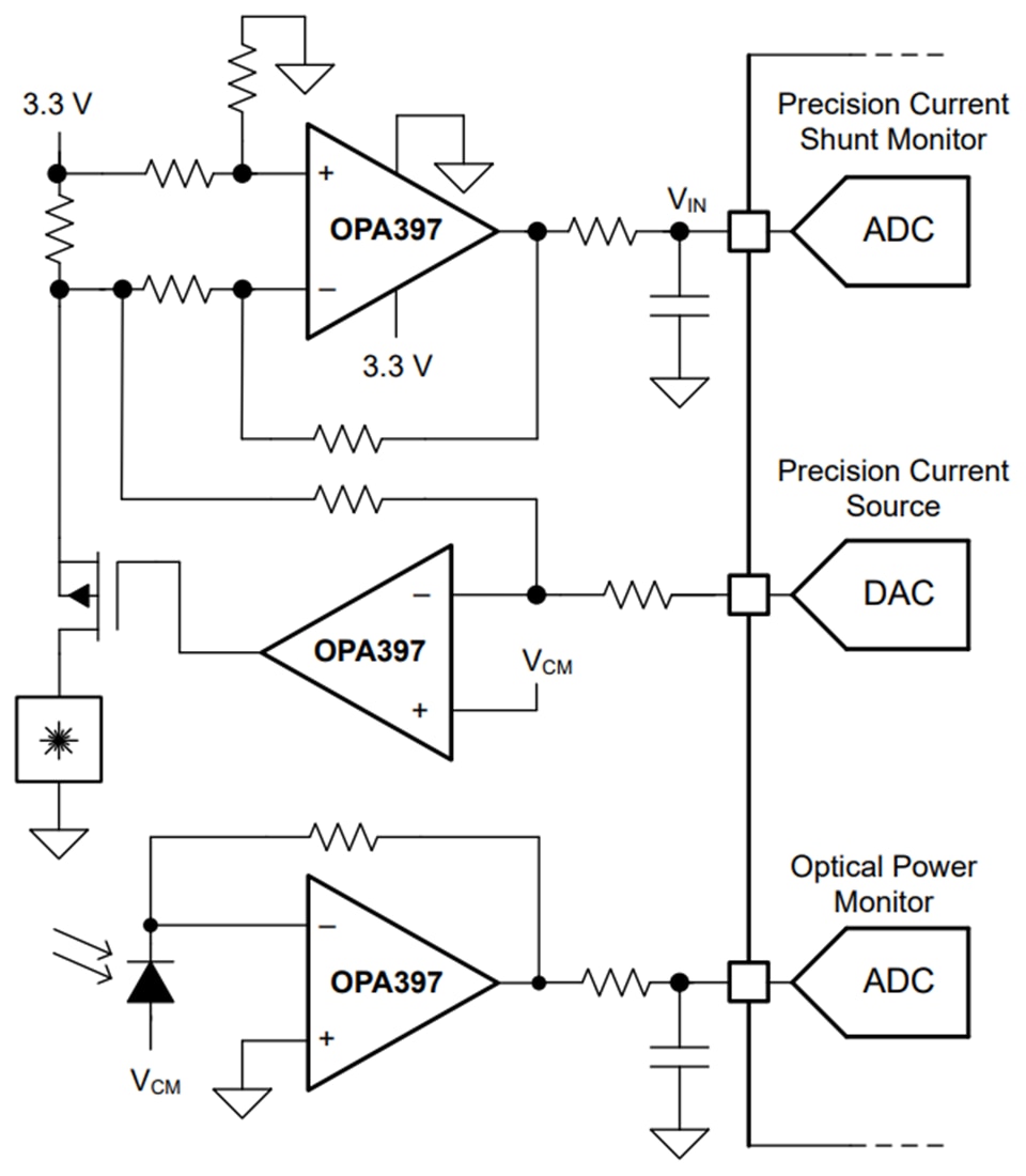 Application Circuit Diagram - Texas Instruments OPAx397 e-trim™ Operational Amplifiers
