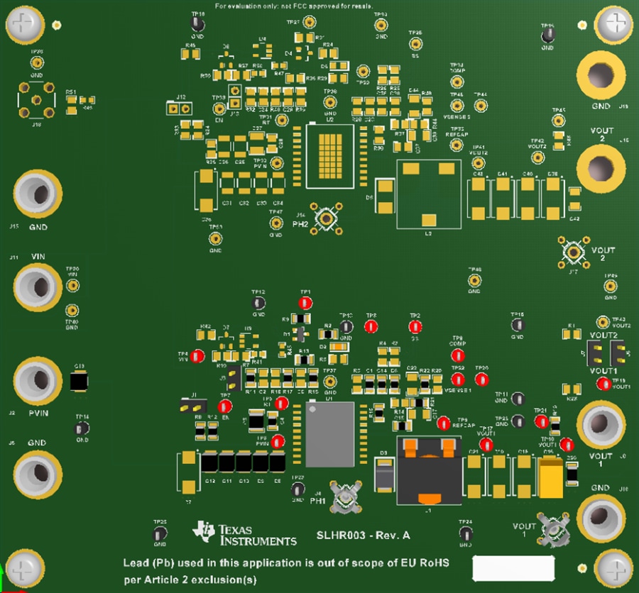 Mechanical Drawing - Texas Instruments TPS50601ASPEVM-S Converter Evaluation Module