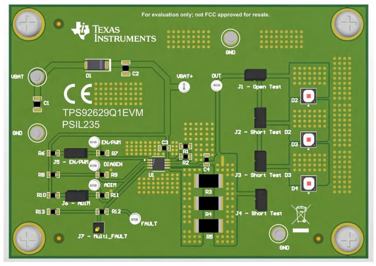 Texas Instruments TPS92629Q1EVM Evaluation Module