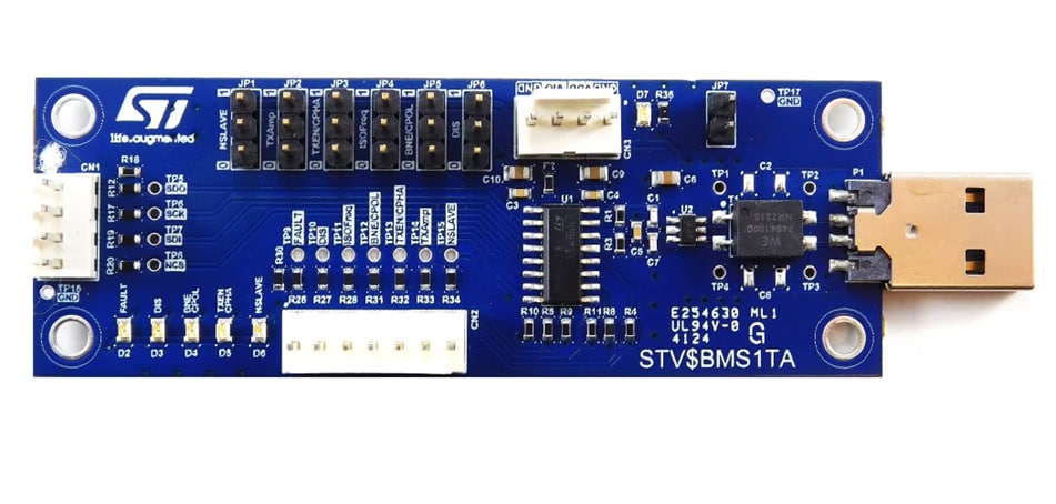 Location Circuit - STMicroelectronics STEVAL-BMS1T SPI to Isolated SPI Dongle