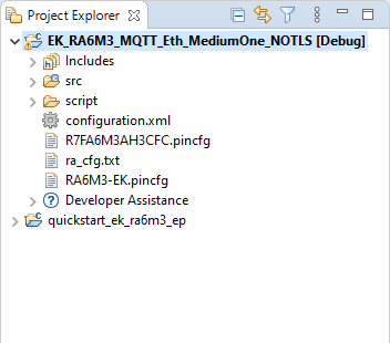After Importing the Project Into e2 studio