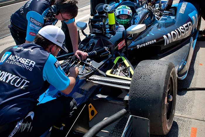  Mouser-sponsored KV Racing Technology No. 11 car