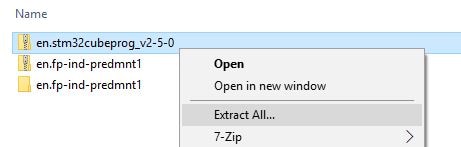 Extracting STM32CubeProgrammer
