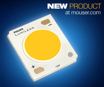 Boost Efficiency and Lumen Density with Philips Lumileds' LUXEON CoB LED Arrays Available from Mouser