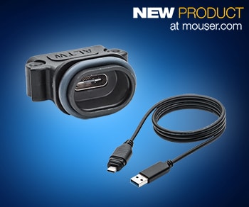 Mouser Now Shipping Waterproof USB Type-C Connectors and Cables from Amphenol LTW
