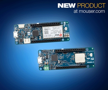 Arduino MKR WAN 1300 and MKR GSM 1400, Now at Mouser Electronics, Offer Low-Power Connectivity for IoT Edge Devices