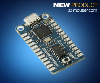 Mouser Now Stocking the Atmel ATtiny104 Xplained Nano Evaluation Kit for the ATtiny102/104 AVR Microcontrollers