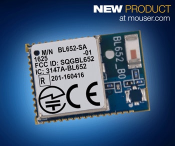 Mouser Now Stocking Laird's BL652 BLE and NFC Module