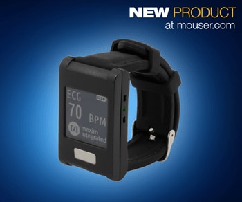 Maxim's Wearable MAXREFDES101 Health Sensor Platform 2.0, Now at Mouser, Enables Advanced Health Monitoring