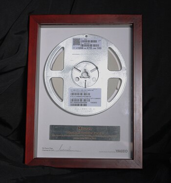 Mouser Receives Prestigious Sales Growth Award from Yageo